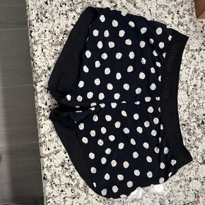 Outdoor Voices Black Shorts with White Dots